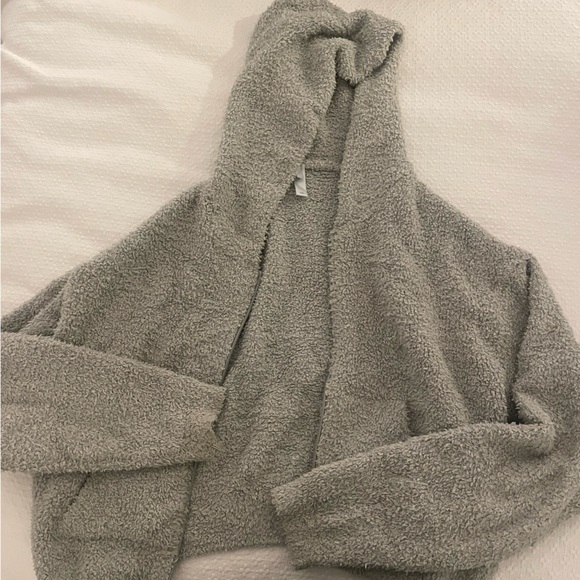 Skims Stone Soft Cropped Sweatshirt - Picture 1 of 1